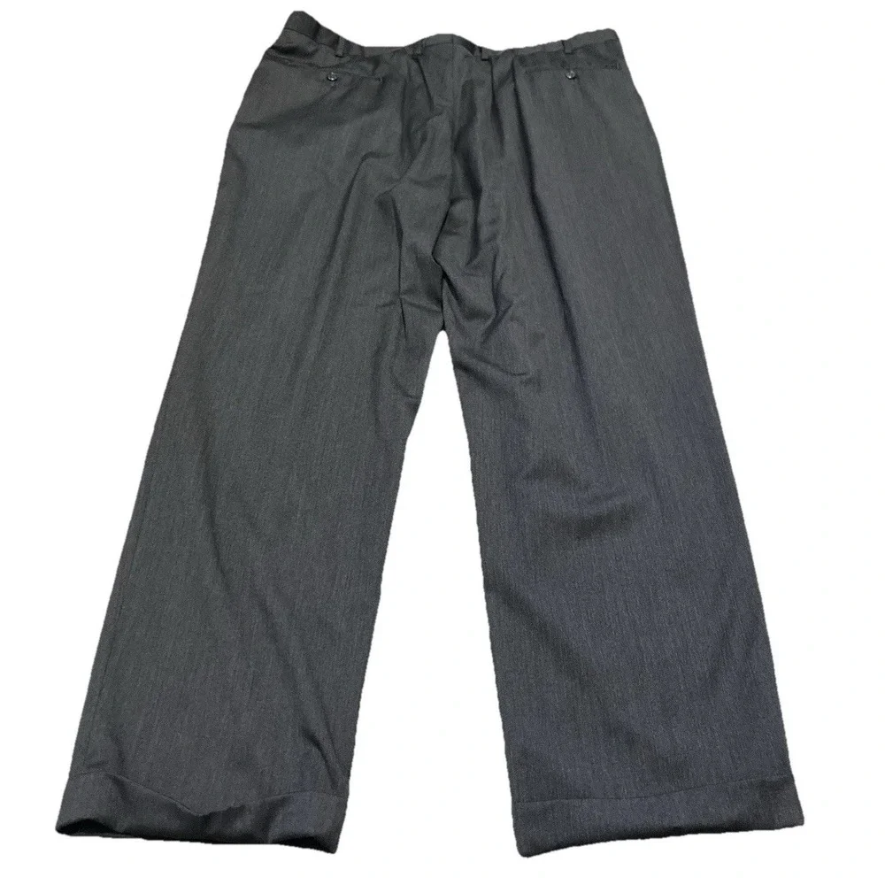 Jos A Bank Signature Collection 48L 43W Gray 100% Wool Double Breasted Suit